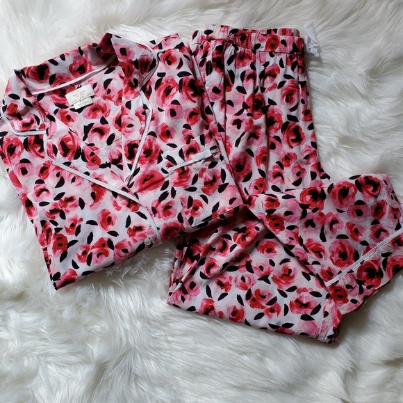 Kate Spade Other - Kate Spade Floral Rose Pajama Set
